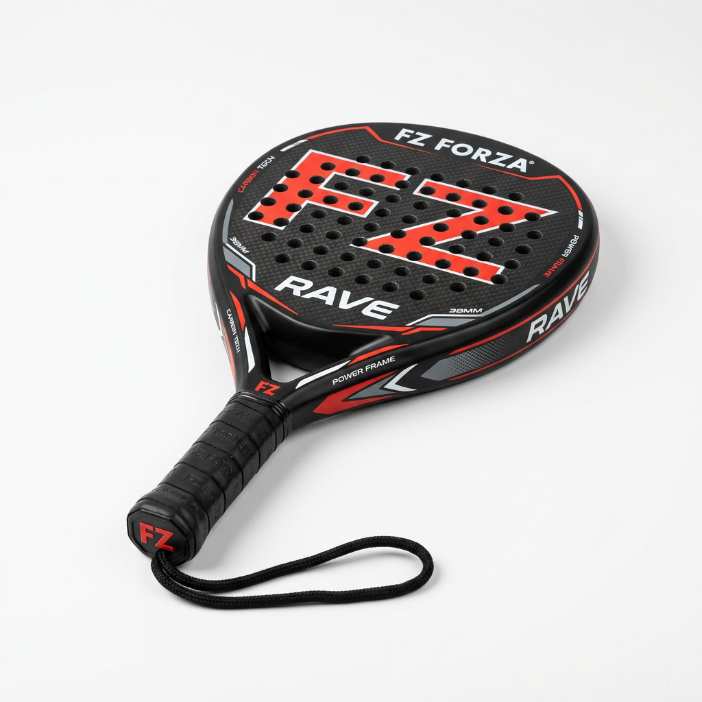 FZ Forza Rave Padelbat i sort allround design til begyndere og let øvede